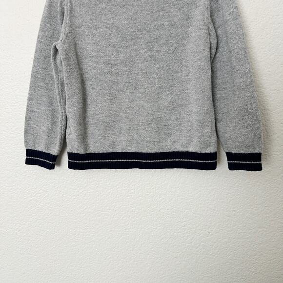[Janie and Jack] Classic Heather Gray The Bulldog Sweater Crew Neck Size 18-24M - Picture 9 of 12